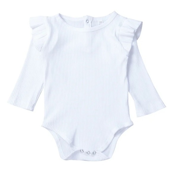 Baby Girl Ruffle Long Sleeve Bodysuit - Picture 1 of 5